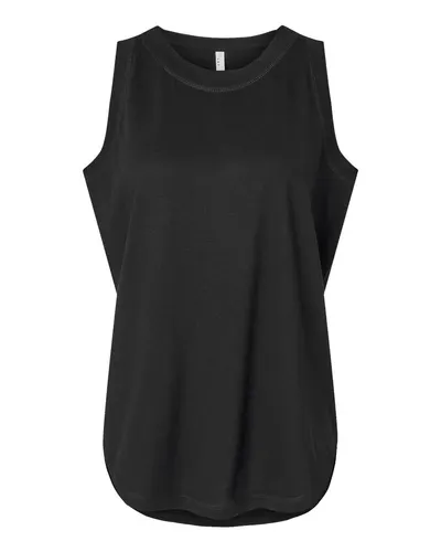 LAT 3592 Women's Relaxed Fine Jersey Tank — blank tank top, front view