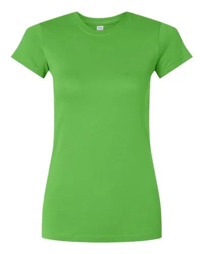 LAT 3616 Women's Fitted Fine Jersey Tee — blank t-shirt, front view