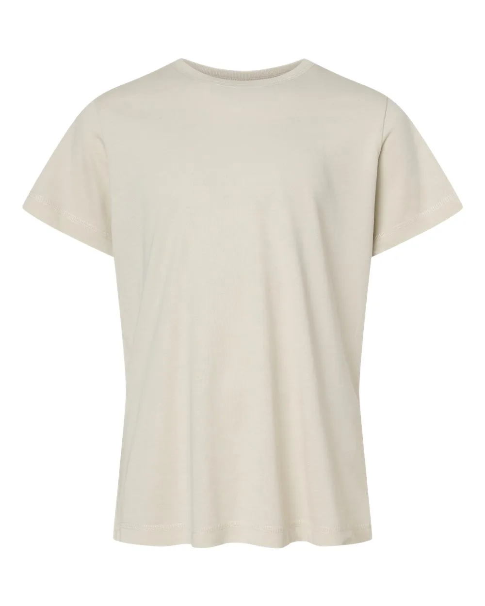 LAT 6102 Youth Vintage Wash Tee — blank t-shirt, front view