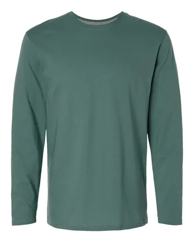 LAT 6918 Unisex Fine Jersey Long Sleeve Tee — blank long sleeve tee, front view