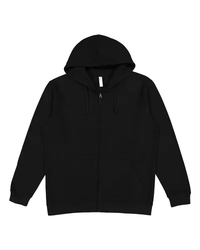 LAT 6927 Unisex Full-Zip Hoodie Sweatshirt — blank hooded sweatshirt, front view