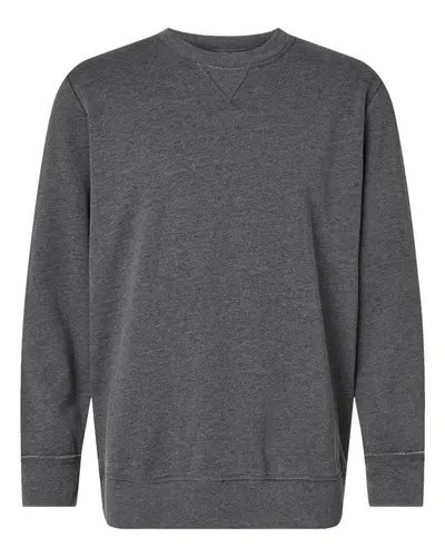 LAT 6935 Unisex Vintage Wash Crewneck Sweatshirt — blank crewneck sweatshirt, front view