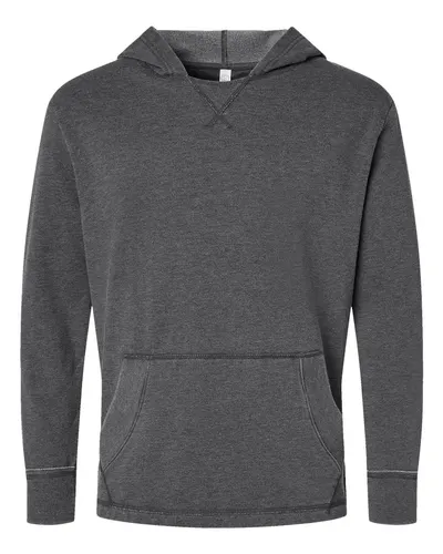 LAT 6936 Unisex Vintage Wash Hoodie Sweatshirt — blank hooded sweatshirt, front view