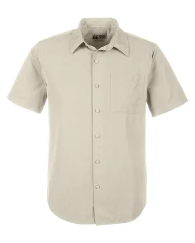 Marmot M14116 Men's AirExchange Short Sleeve Woven Shirt — blank woven shirt, front view