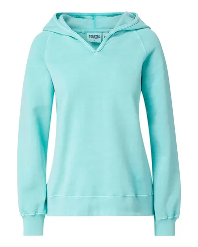 MV Sport W24707 Women's Coastal Color™ Hooded Sweatshirt — blank hooded sweatshirt, front view