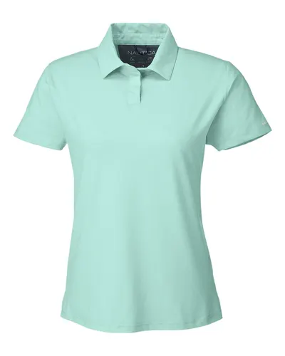 Nautica N17923 Women's Saltwater Polo — blank polo, front view