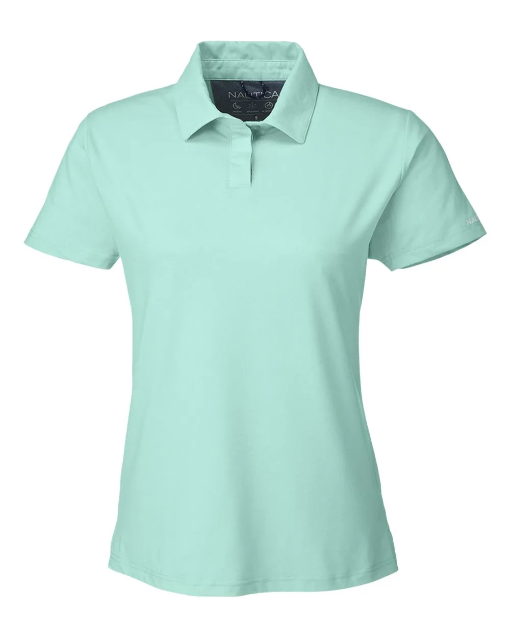 Nautica N17923 Women's Saltwater Polo — blank polo, front view