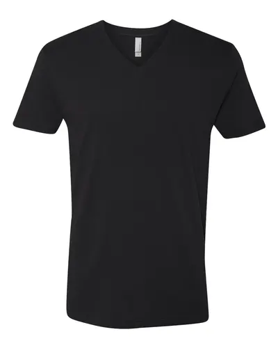 Next Level 3200 Unisex Cotton V-Neck T-Shirt — blank t-shirt, front view
