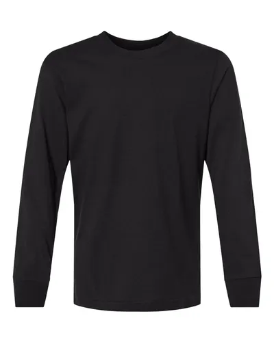 Next Level 3311 Youth Cotton Long Sleeve T-Shirt — blank long sleeve tee, front view