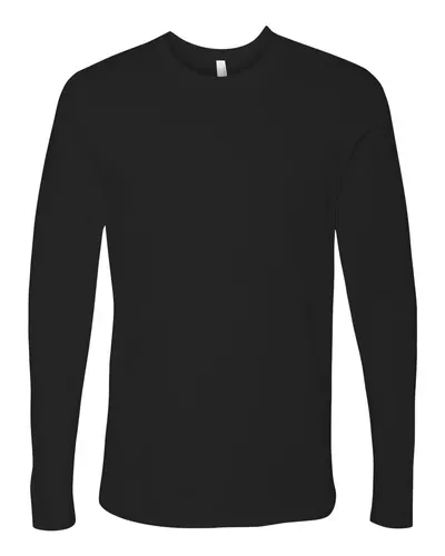 Next Level 3601 Unisex Cotton Long Sleeve T-Shirt — blank long sleeve tee, front view