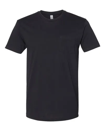 Next Level 3605 Unisex Cotton Pocket T-Shirt — blank t-shirt, front view