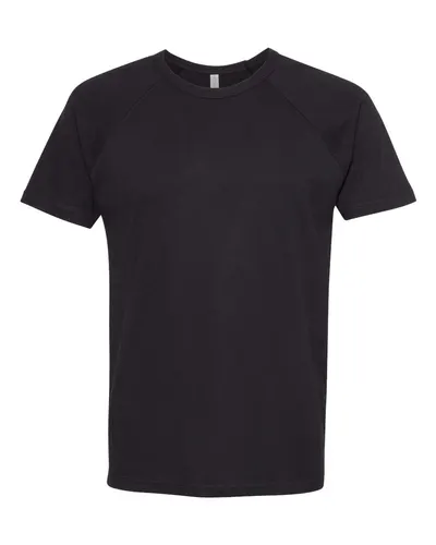 Next Level 3650 Unisex Cotton Raglan T-Shirt — blank t-shirt, front view
