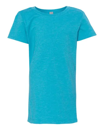 Next Level 3712 Girls’ CVC Princess T-Shirt — blank t-shirt, front view