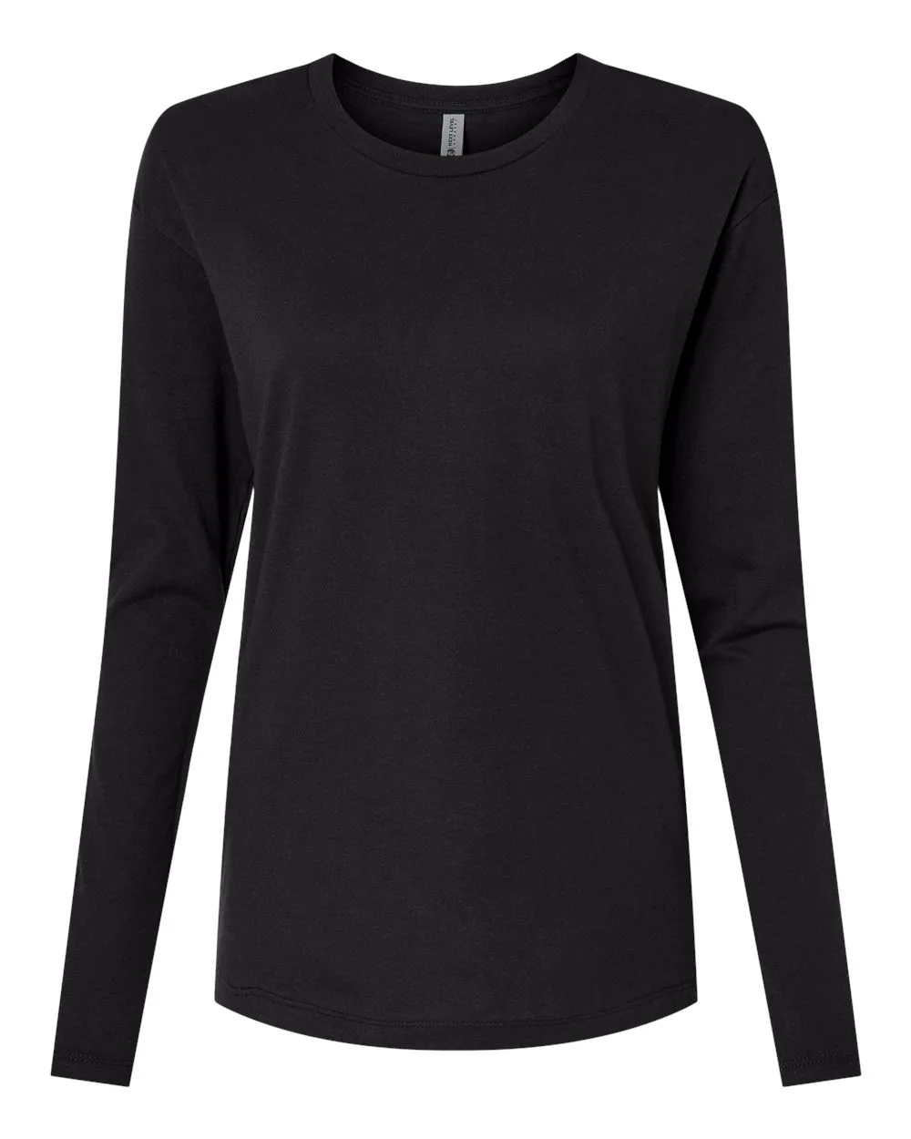 Next Level 3911 Women's Cotton Relaxed Long Sleeve T-Shirt — blank long sleeve tee, front view