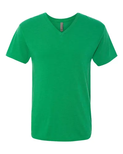 Next Level 6040 Men's Triblend V-Neck T-Shirt — blank t-shirt, front view