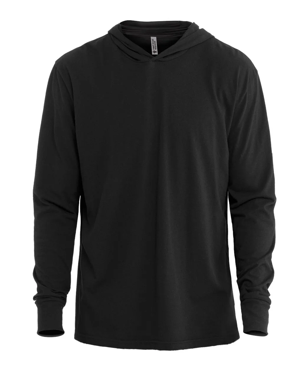 Next Level 6221 Unisex CVC Hoodie Long Sleeve T-Shirt — blank hooded sweatshirt, front view