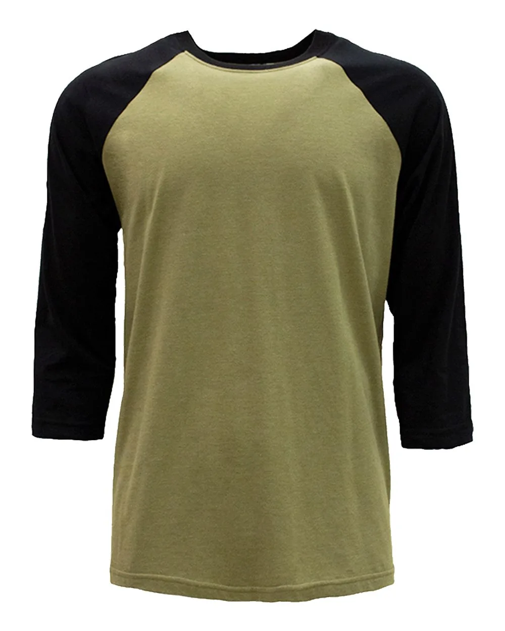 Next Level 6251 Unisex CVC Three-Quarter Sleeve Raglan T-Shirt — blank t-shirt, front view