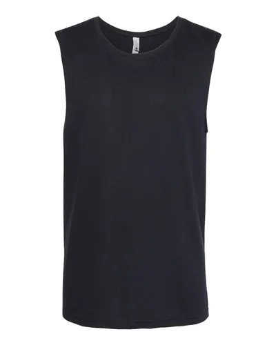 Next Level 6333 Unisex Lightweight Cotton/Poly Muscle Tank — blank tank top, front view