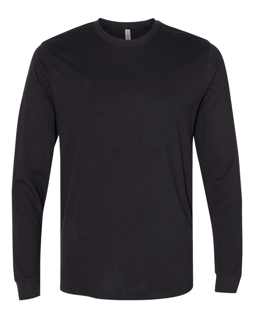 Next Level 6411 Unisex Sueded Long Sleeve T-Shirt — blank long sleeve tee, front view