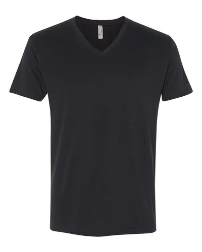 Next Level 6440 Unisex Sueded V-Neck T-Shirt — blank t-shirt, front view