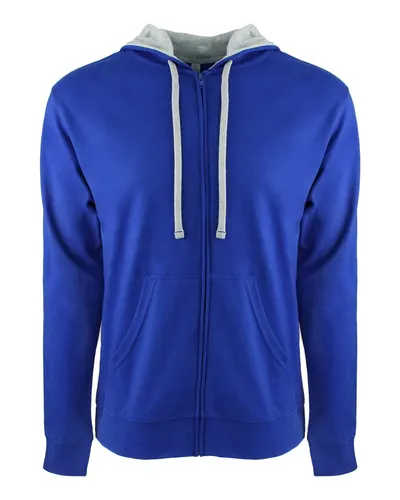 Next Level 9601 Unisex Laguna Full-Zip Hoodie Sweatshirt — blank hooded sweatshirt, front view
