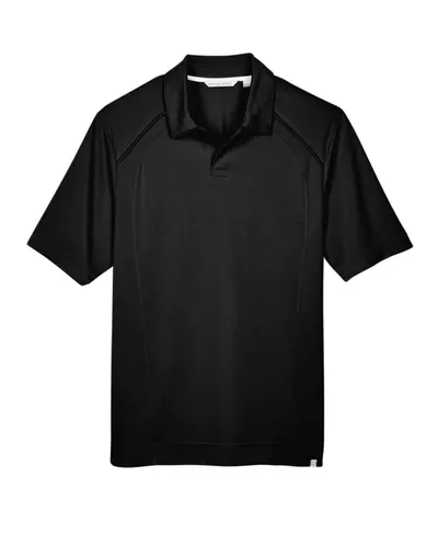 North End 88632 Men's Recycled Polyester Performance Pique Polo — blank polo, front view