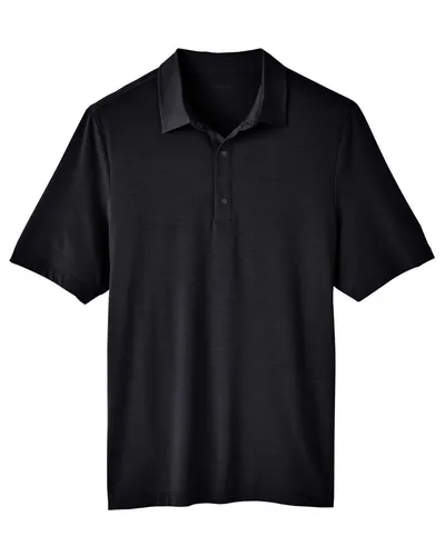 North End NE100 Men's JAQ Snap-Up Stretch Performance Polo — blank polo, front view