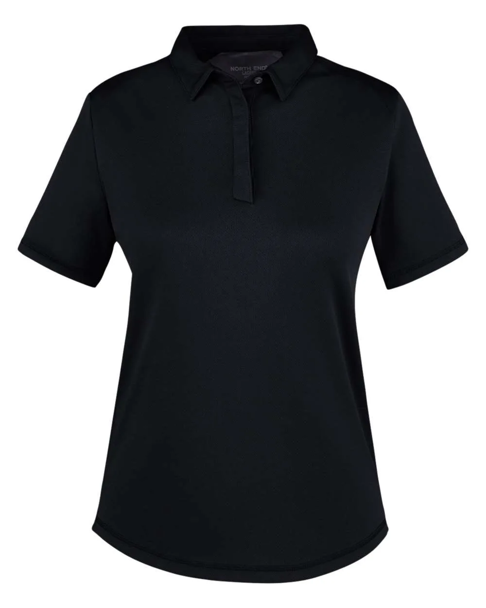 North End NE110W Women's Revive Coolcore® Polo — blank polo, front view