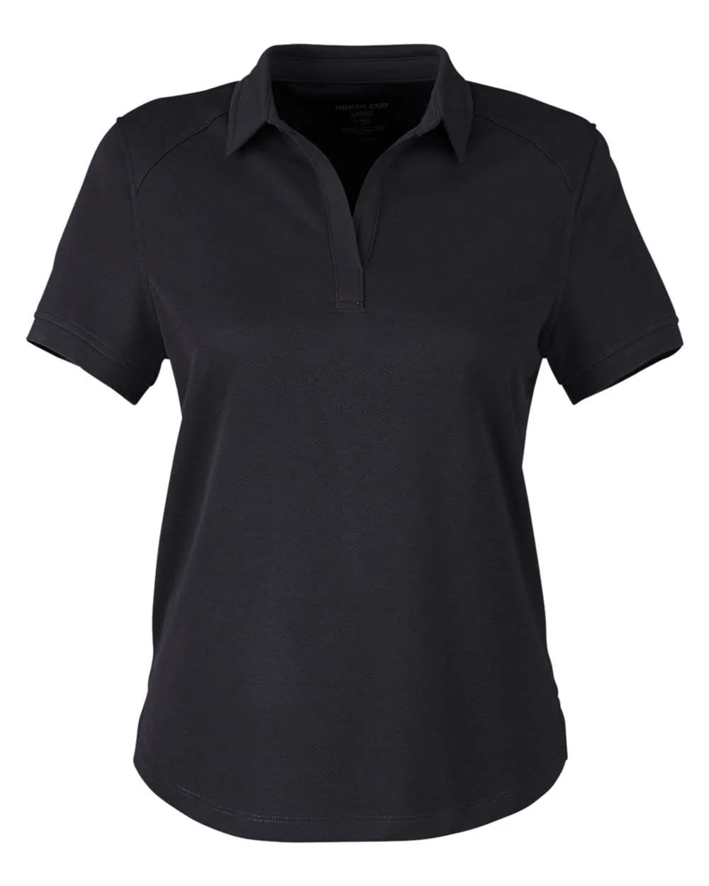 North End NE112W Women's Express Tech Performance Polo — blank polo, front view