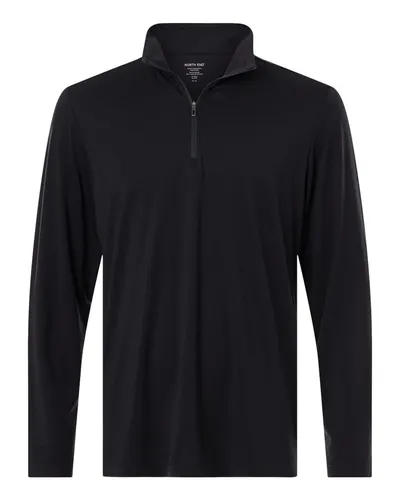 North End NE405 Men's JAQ Stretch Performance Quarter-Zip — blank garment, front view