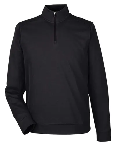 North End NE412 Men's Express Tech Performance Pique Quarter-Zip Pullover — blank garment, front view