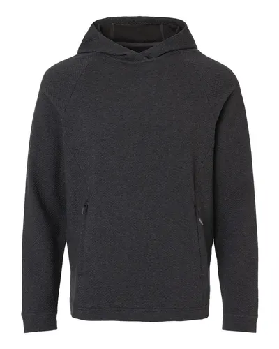 North End NE729 Men's Spirit Textured Hooded Pullover — blank hooded sweatshirt, front view