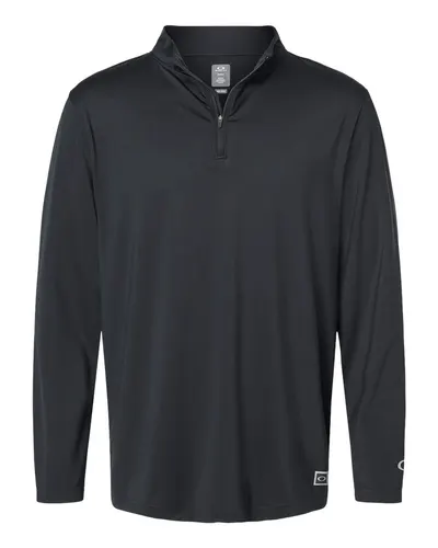 Oakley FOA402997 Men's Team Issue Podium Quarter-Zip Pullover — blank garment, front view