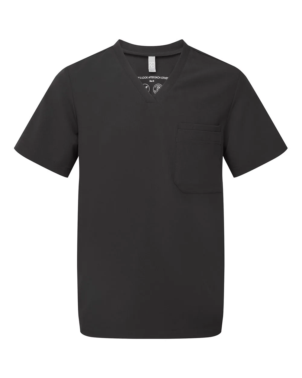 Onna NN200 Men's Limitless V-Neck Stretch Scrub Top — blank garment, front view