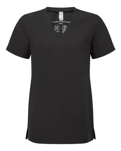 Onna NN300 Women's Limitless V-Neck Stretch Scrub Top — blank garment, front view