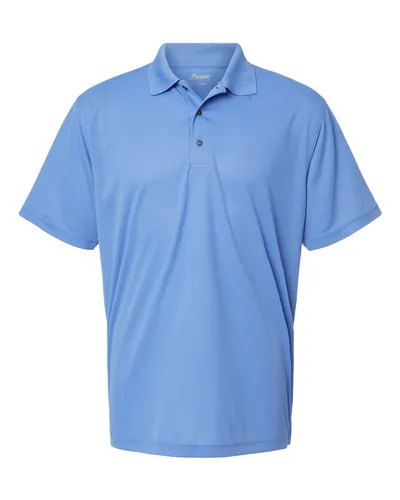 Paragon 100 Men's Saratoga Performance Mini Mesh Polo — blank polo, front view