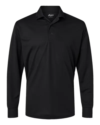 Paragon 110 Men's Prescott Long Sleeve Polo — blank polo, front view