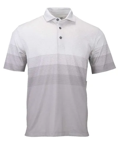 Paragon 153 Men's Belmont Sublimated Heathered Polo — blank polo, front view
