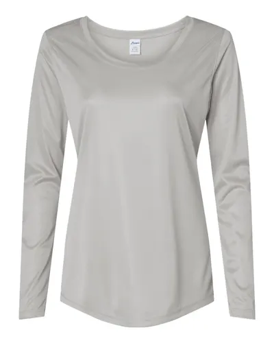 Paragon 214 Women's Long Islander Performance Long Sleeve T-Shirt — blank long sleeve tee, front view