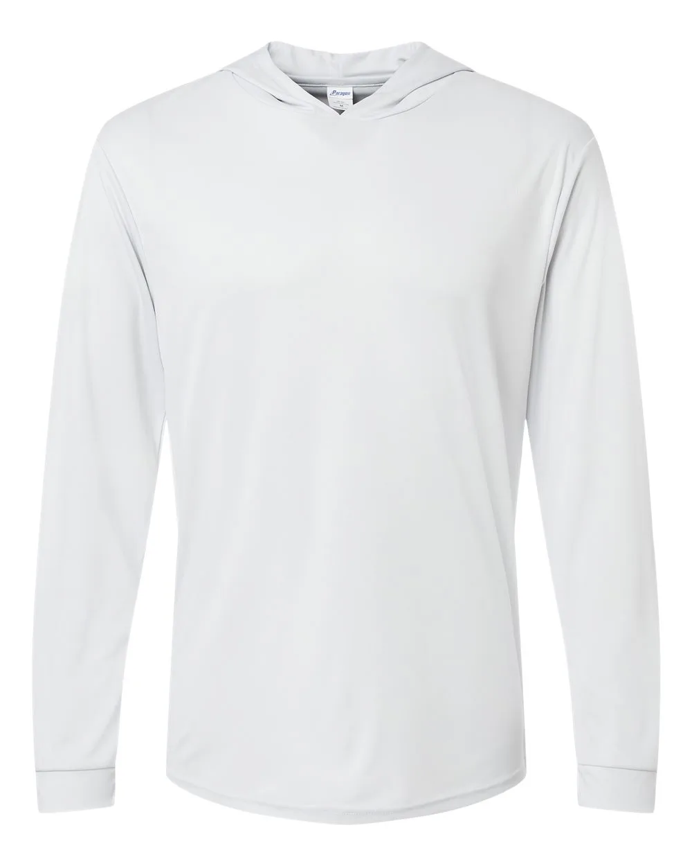 Paragon 220 Unisex Bahama Performance Hooded Long Sleeve T-Shirt — blank hooded sweatshirt, front view