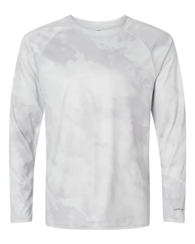 Paragon 228 Unisex Cabo Camo Performance Long Sleeve T-Shirt — blank long sleeve tee, front view