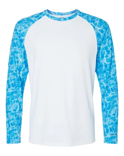 Paragon 231 Men's Panama Colorblocked Long Sleeve T-Shirt — blank long sleeve tee, front view