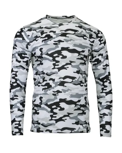Paragon 238 Men's Woodland Performance Long Sleeve T-Shirt — blank long sleeve tee, front view