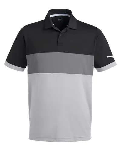 Puma Golf 538930 Men's Cloudspun Highway Polo — blank polo, front view