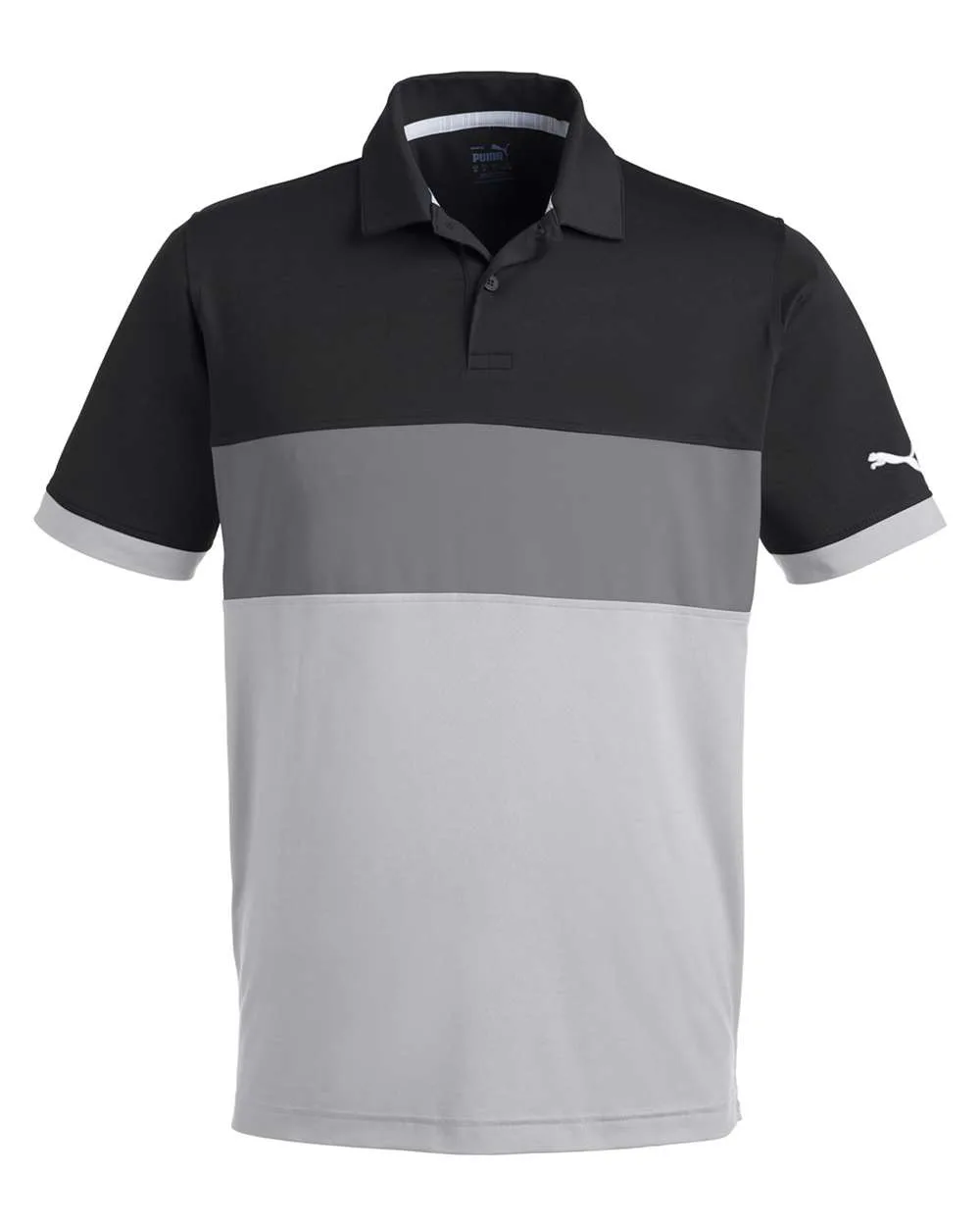 Puma Golf 538930 Men's Cloudspun Highway Polo — blank polo, front view