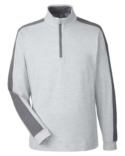 Puma Golf 599129 Men's Cloudspun Quarter-Zip Pullover — blank garment, front view
