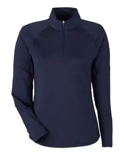 Puma Golf 625902 Women's You-V Quarter-Zip Pullover — blank garment, front view