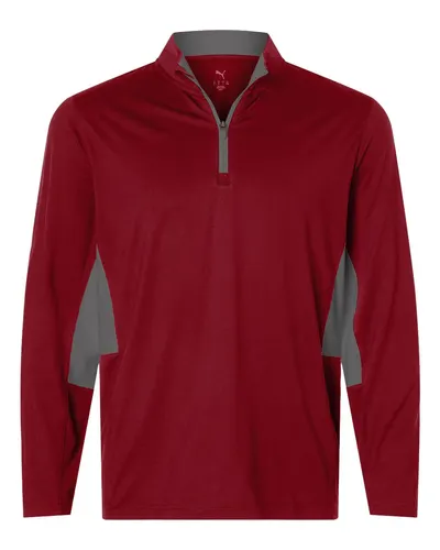 Puma Golf 628858 Men's Pure 2.0 Quarter-Zip — blank garment, front view
