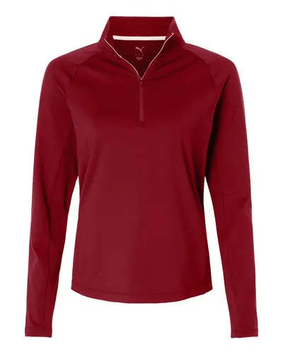 Puma Golf 629449 Women's Pure 2.0 Quarter-Zip — blank garment, front view