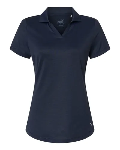 Puma Golf 631051 Womens Icon Heather Polo — blank polo, front view